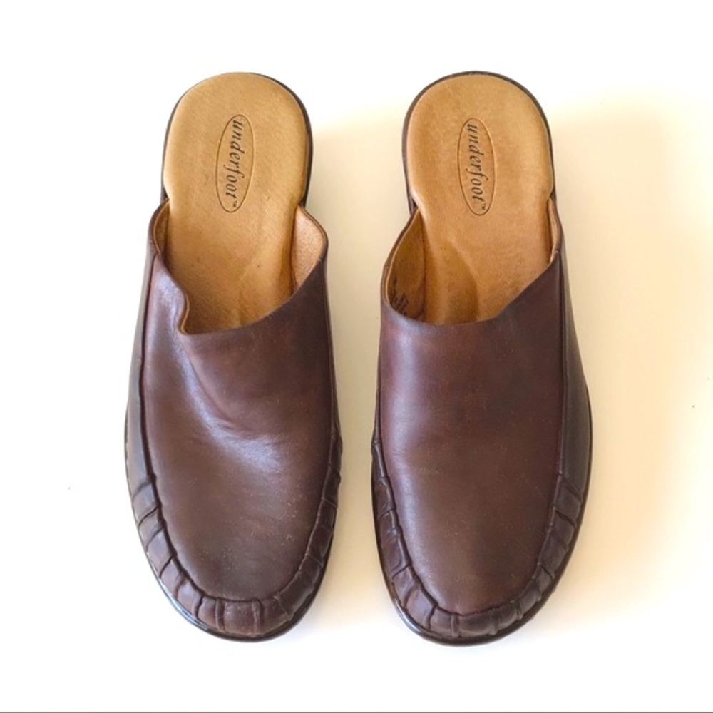 Vintage Underfoot genuine leather clog size 8 M